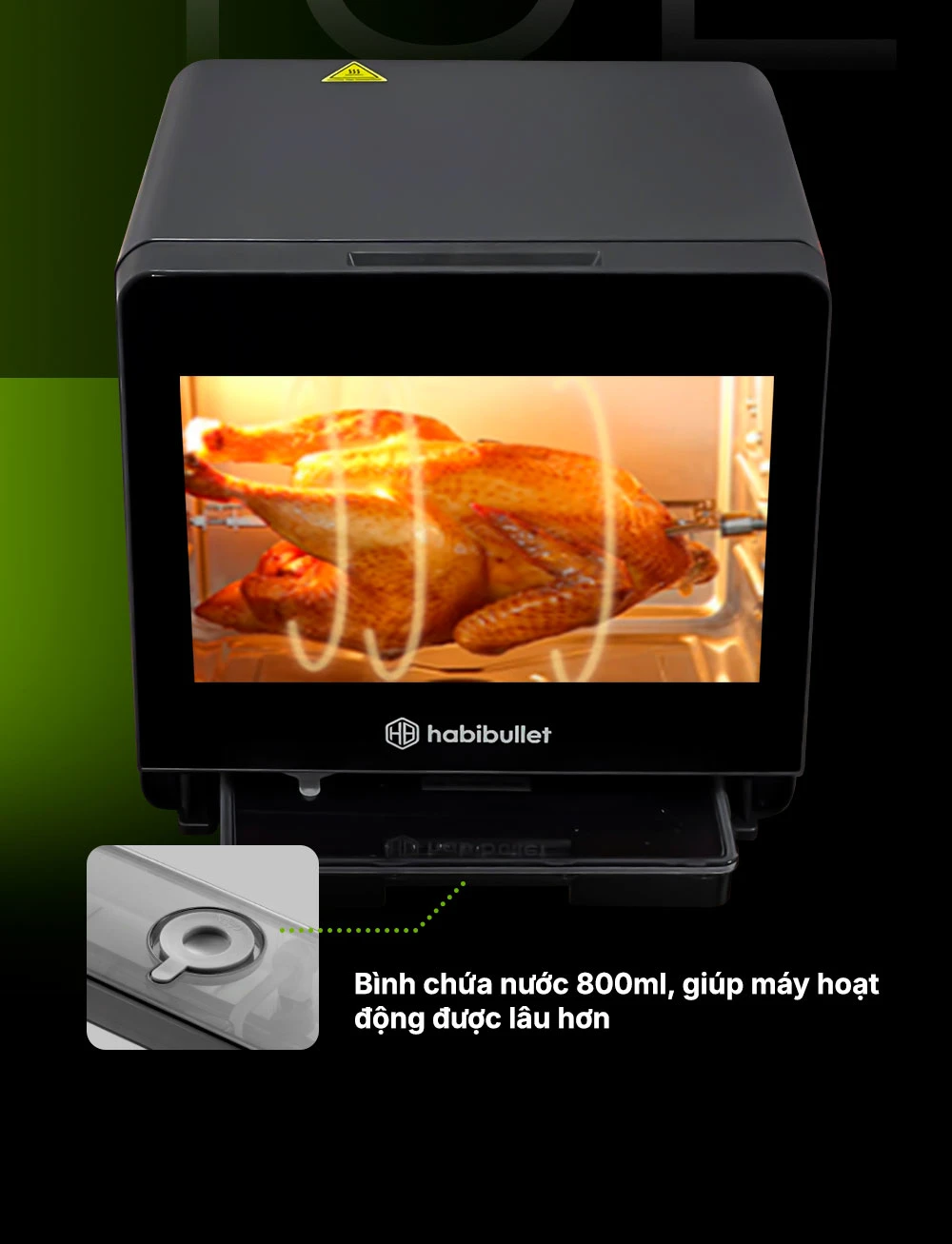 Nồi chiên hấp hơi nước Habibullet Vitasteam FHB18 PLUS BH245145 10